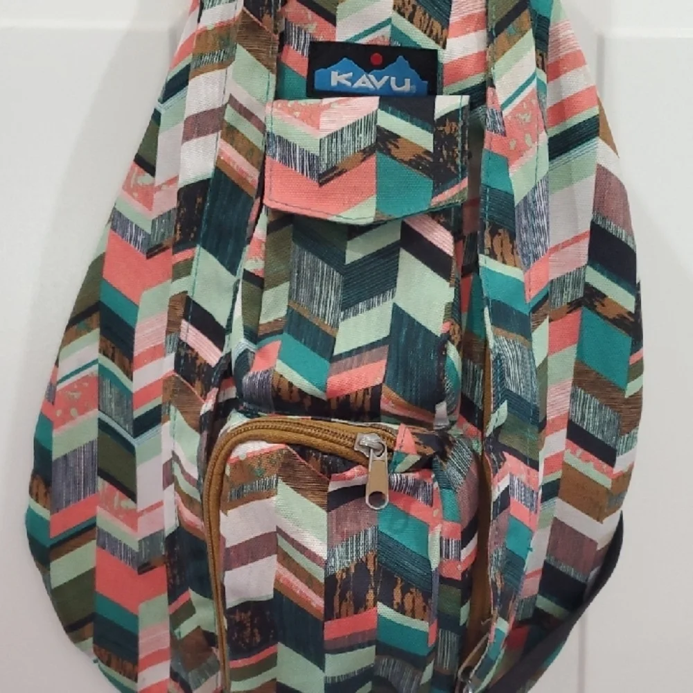 KAVU Women's Sling Backpack - Multicolor Chevron